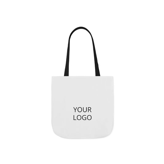 Canvas Tote Bag — Personalized Logo Eco Shopper with Colored Straps