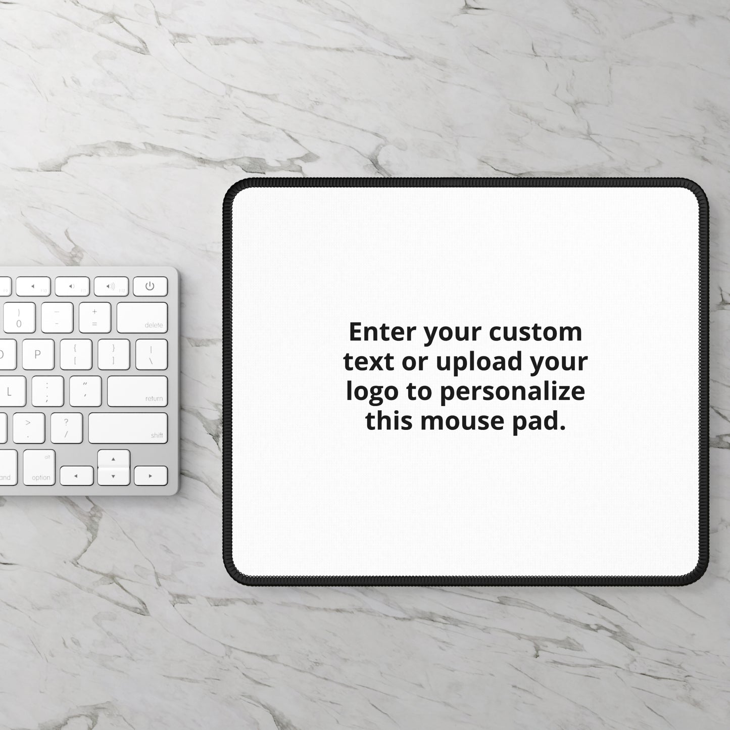 Custom Gaming Mouse Pad — Personalized Text or Logo, Non-Slip RGB-Ready Desk Mat