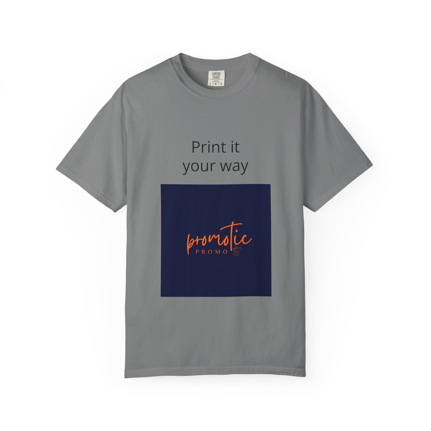 Promotic Promo Branded T-Shirt — Customizable Garment-Dyed Tee