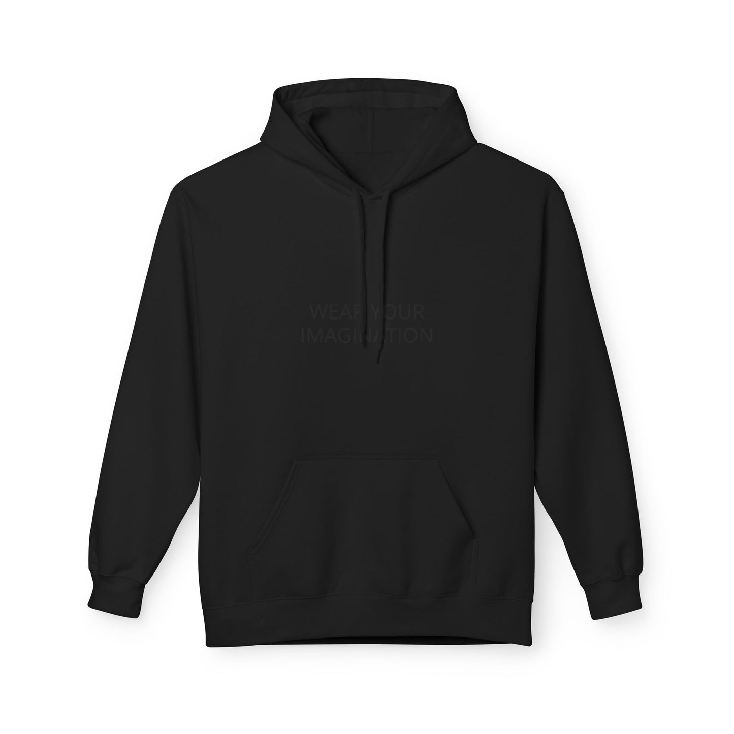 Hoodie — "Wear Your Imagination" Minimalist Inspirational Pullover