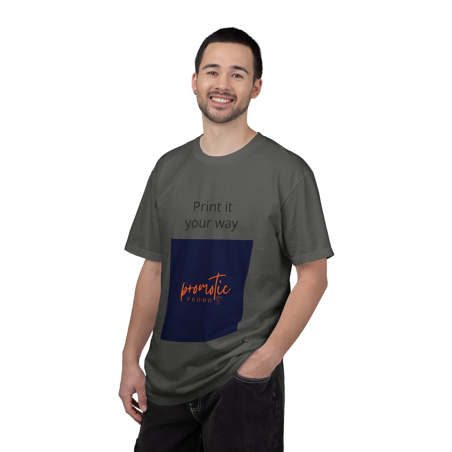 Promotic Promo Branded T-Shirt — Customizable Garment-Dyed Tee