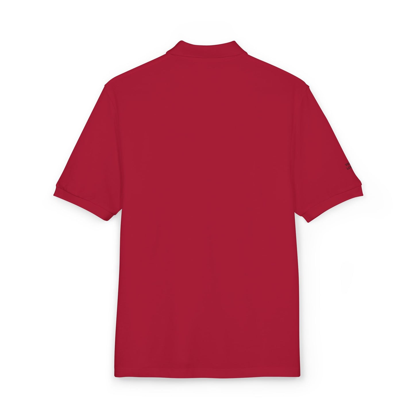 Embroidered Minimalist Polo — "YOUR LOGO" Chest Accent