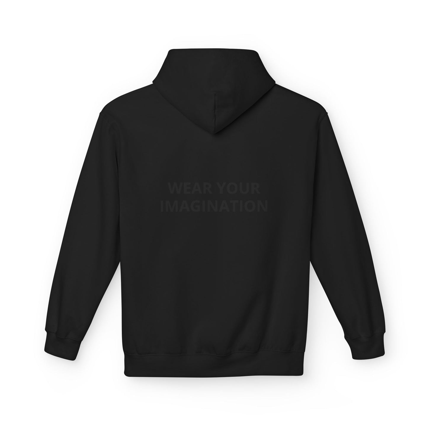 Hoodie — "Wear Your Imagination" Minimalist Inspirational Pullover