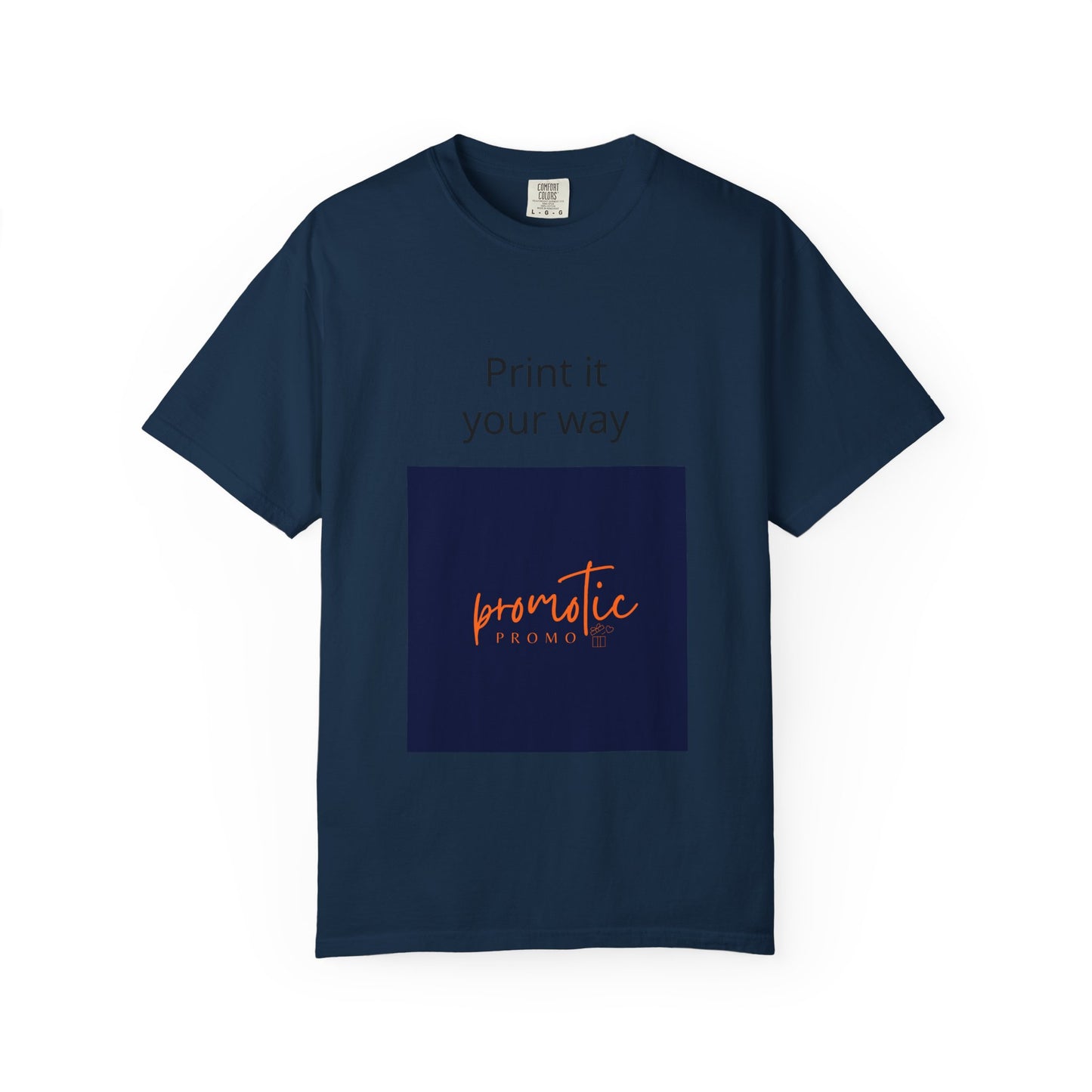 Promotic Promo Branded T-Shirt — Customizable Garment-Dyed Tee