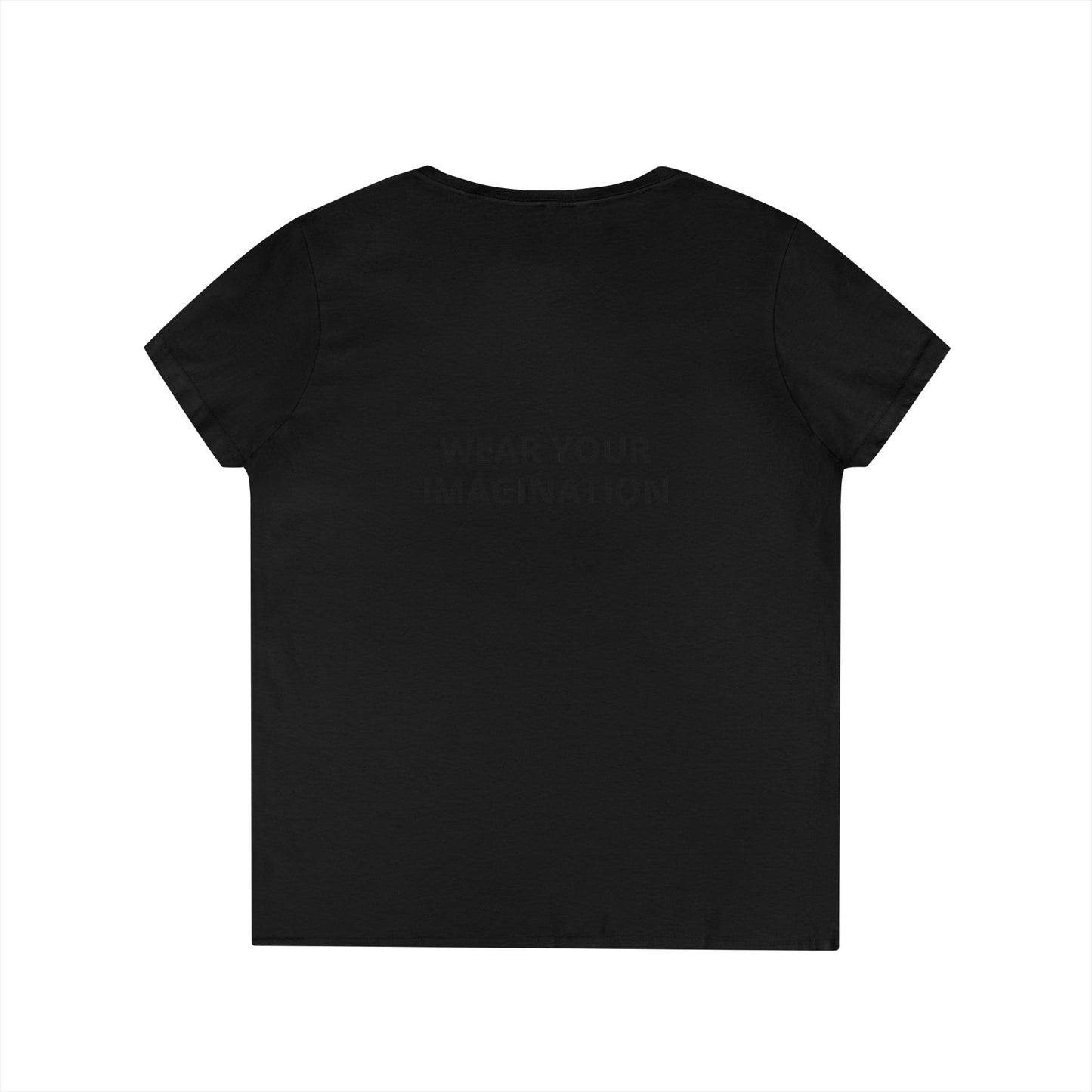 V-Neck T-Shirt — "Wear Your Imagination" Minimalist Inspirational Tee