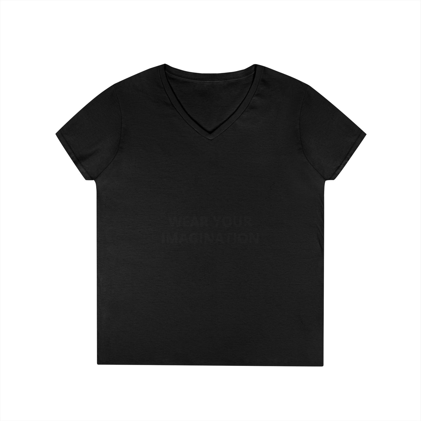 V-Neck T-Shirt — "Wear Your Imagination" Minimalist Inspirational Tee