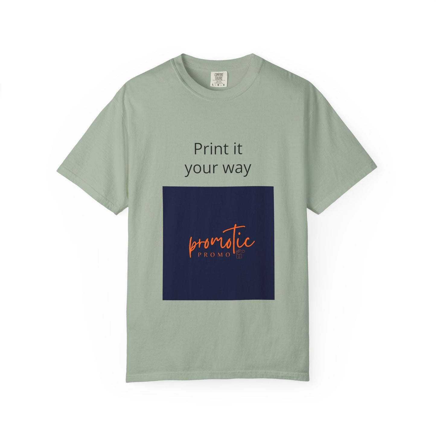 Promotic Promo Branded T-Shirt — Customizable Garment-Dyed Tee