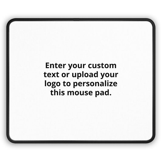 Custom Gaming Mouse Pad — Personalized Text or Logo, Non-Slip RGB-Ready Desk Mat