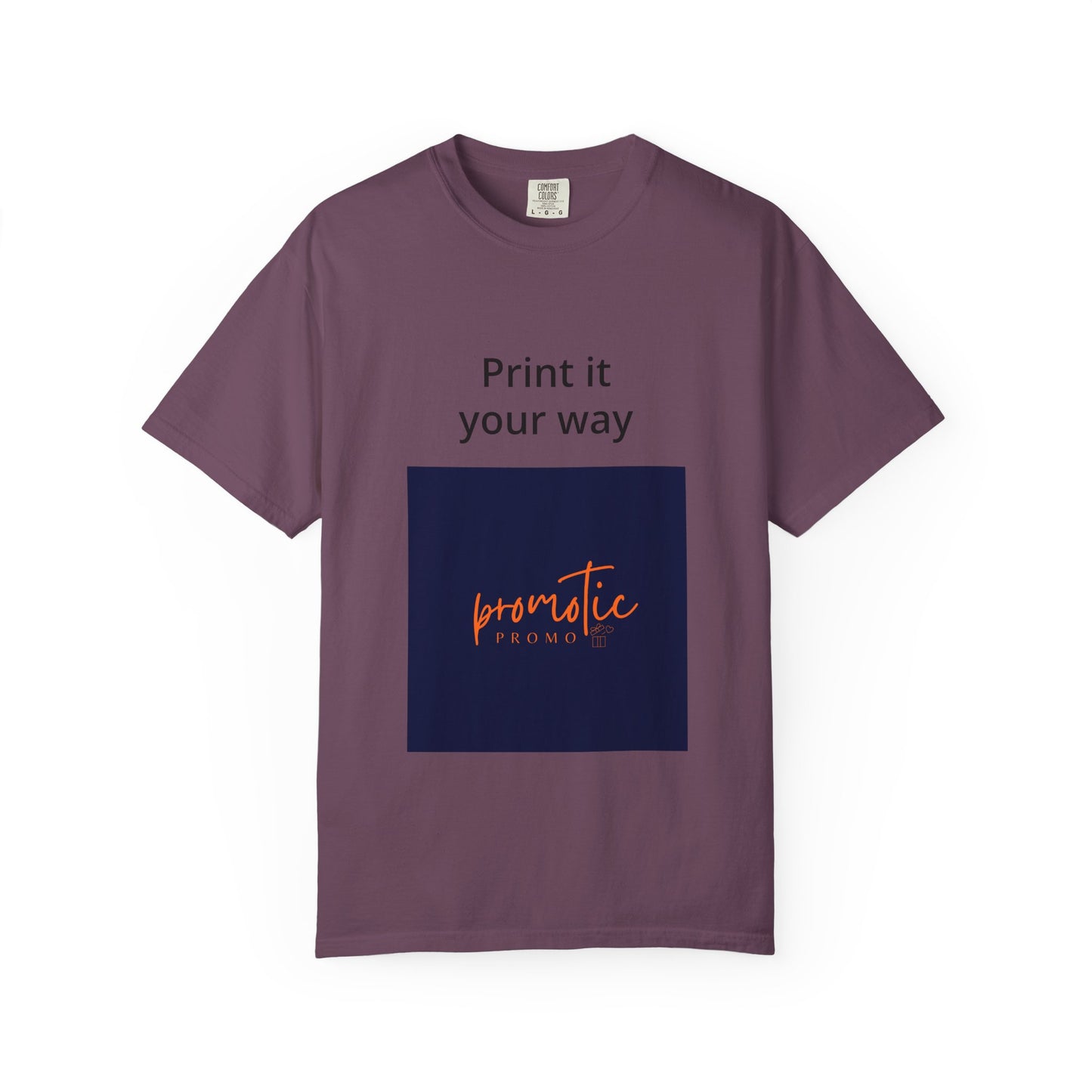 Promotic Promo Branded T-Shirt — Customizable Garment-Dyed Tee