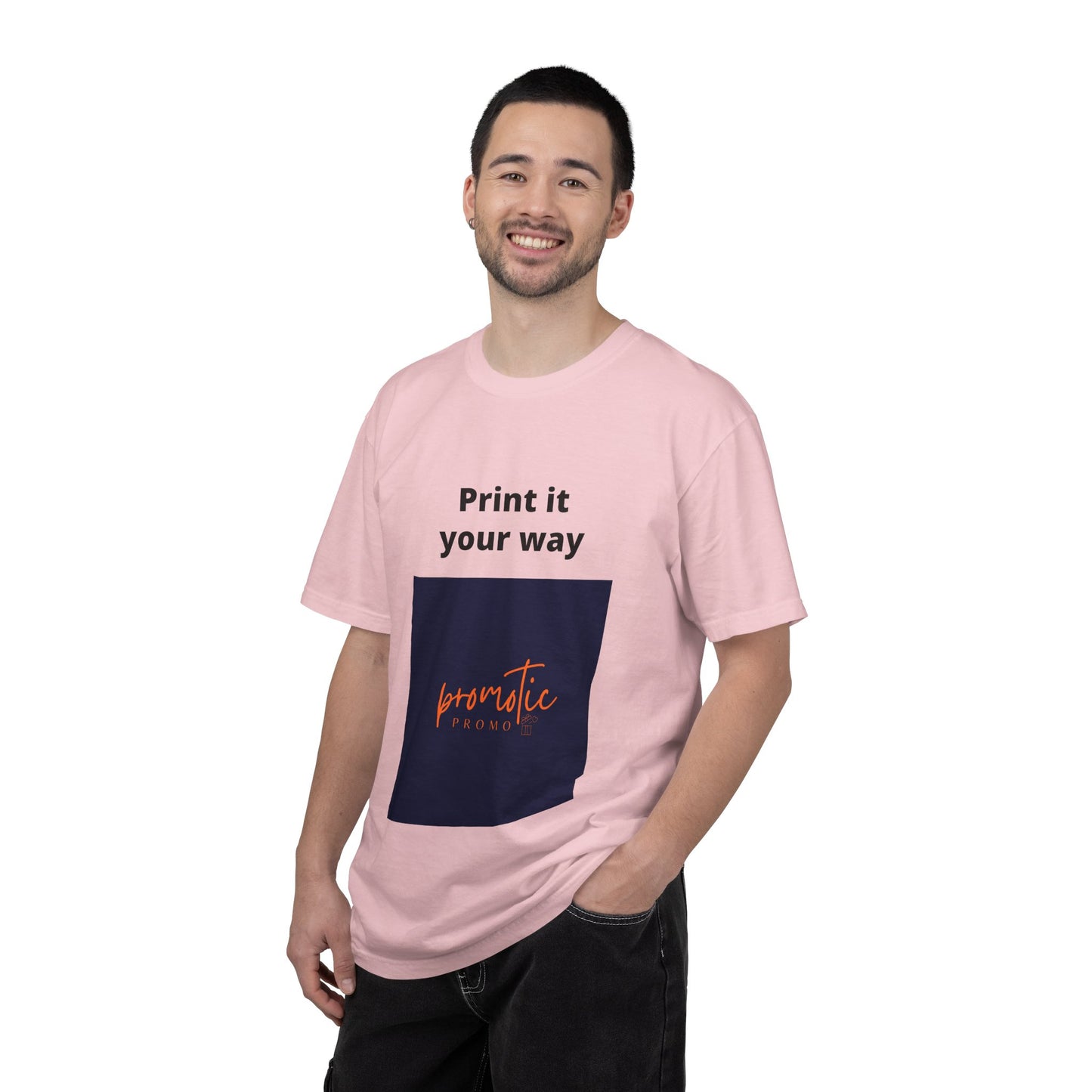 Promotic Promo Branded T-Shirt — Customizable Garment-Dyed Tee