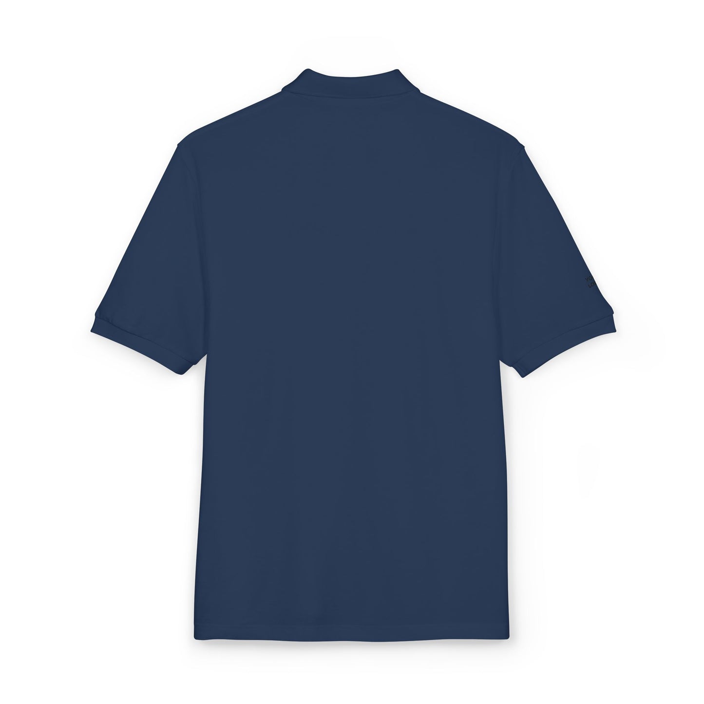 Embroidered Minimalist Polo — "YOUR LOGO" Chest Accent