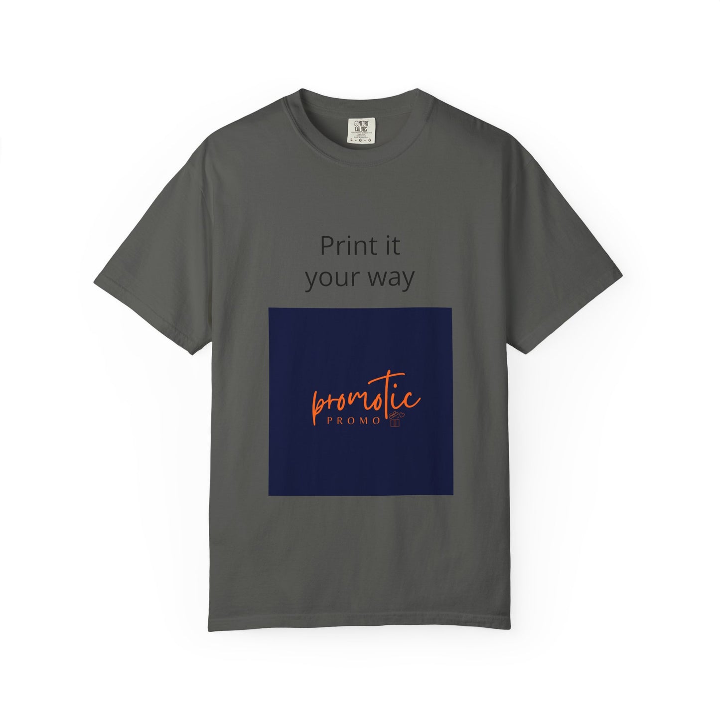 Promotic Promo Branded T-Shirt — Customizable Garment-Dyed Tee