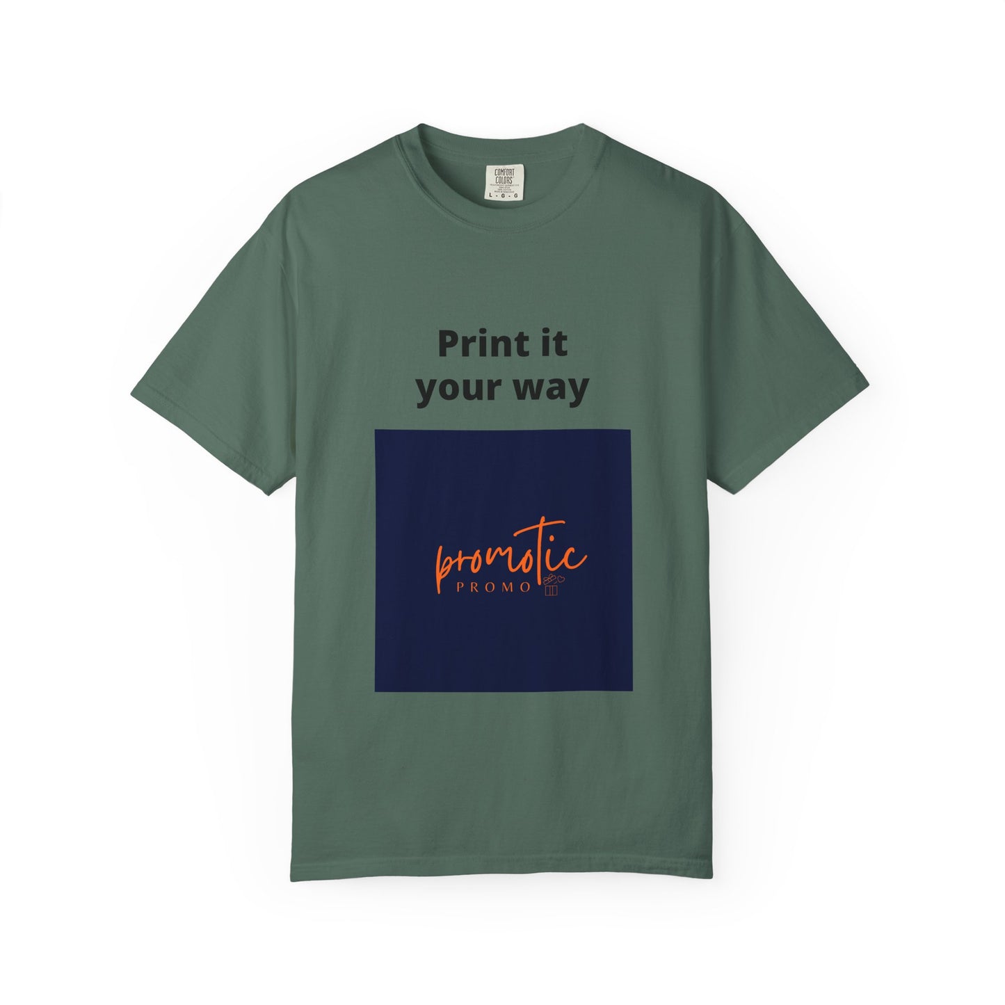 Promotic Promo Branded T-Shirt — Customizable Garment-Dyed Tee