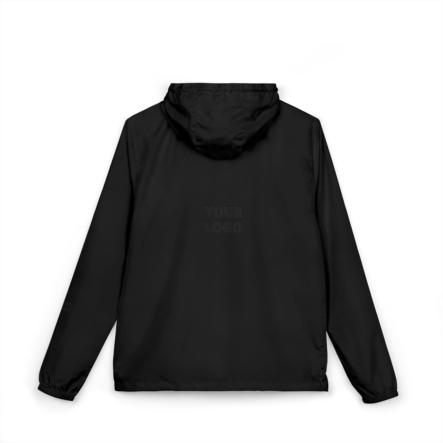 Windbreaker Jacket — Minimal "Your Logo" Lightweight Hooded Shell
