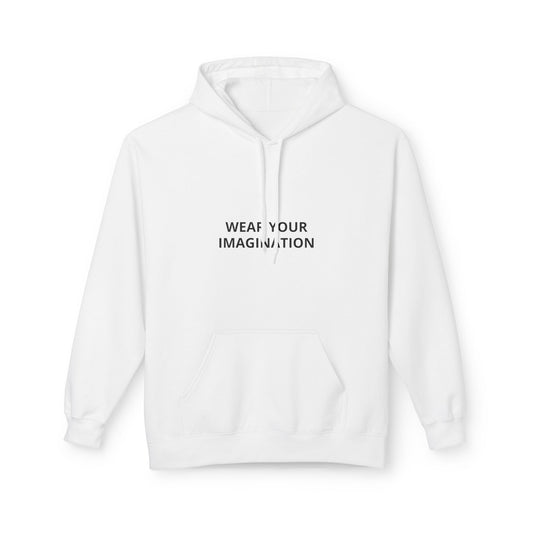 Hoodie — "Wear Your Imagination" Minimalist Inspirational Pullover
