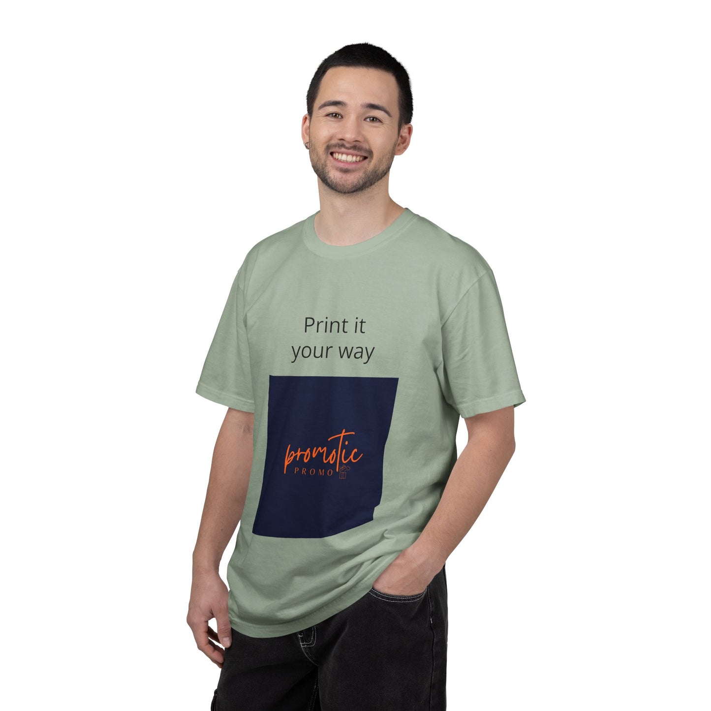 Promotic Promo Branded T-Shirt — Customizable Garment-Dyed Tee