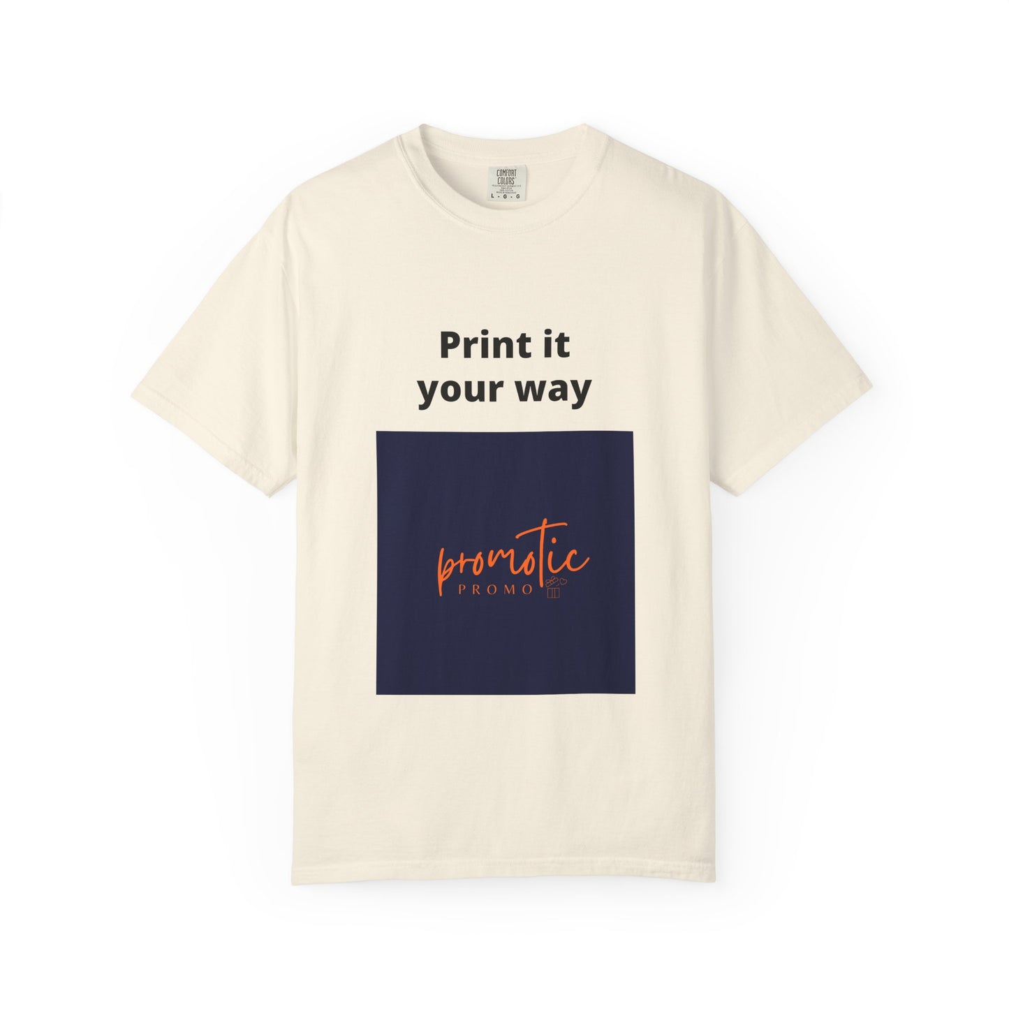 Promotic Promo Branded T-Shirt — Customizable Garment-Dyed Tee