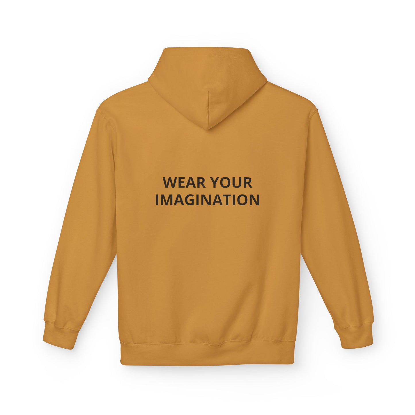 Hoodie — "Wear Your Imagination" Minimalist Inspirational Pullover