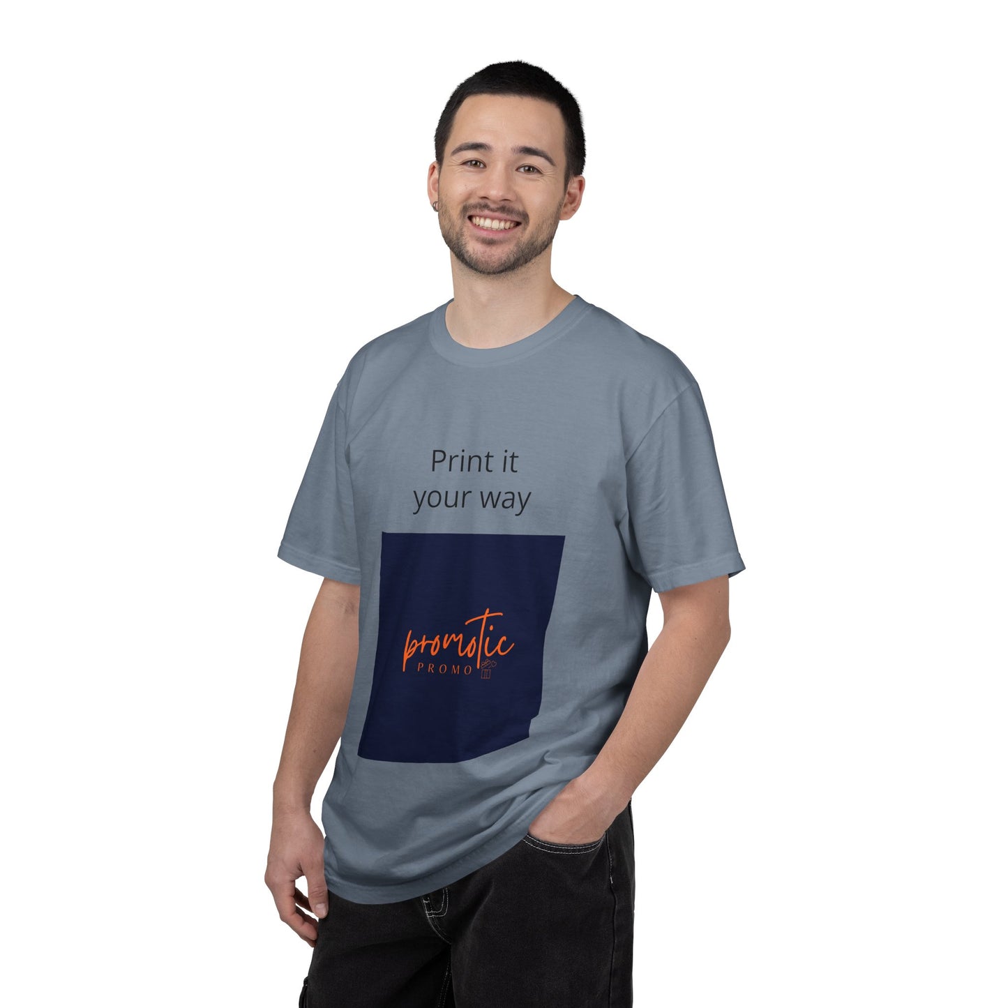 Promotic Promo Branded T-Shirt — Customizable Garment-Dyed Tee