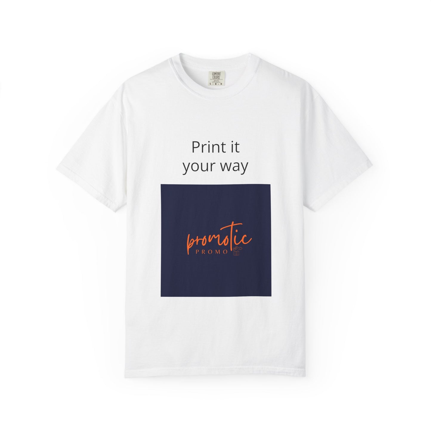 Promotic Promo Branded T-Shirt — Customizable Garment-Dyed Tee