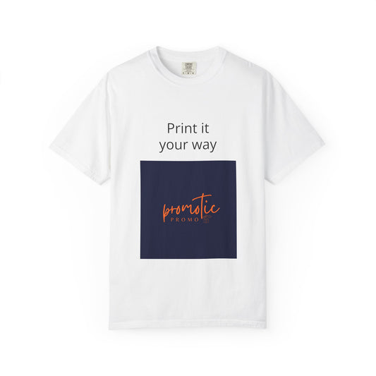 Promotic Promo Branded T-Shirt — Customizable Garment-Dyed Tee
