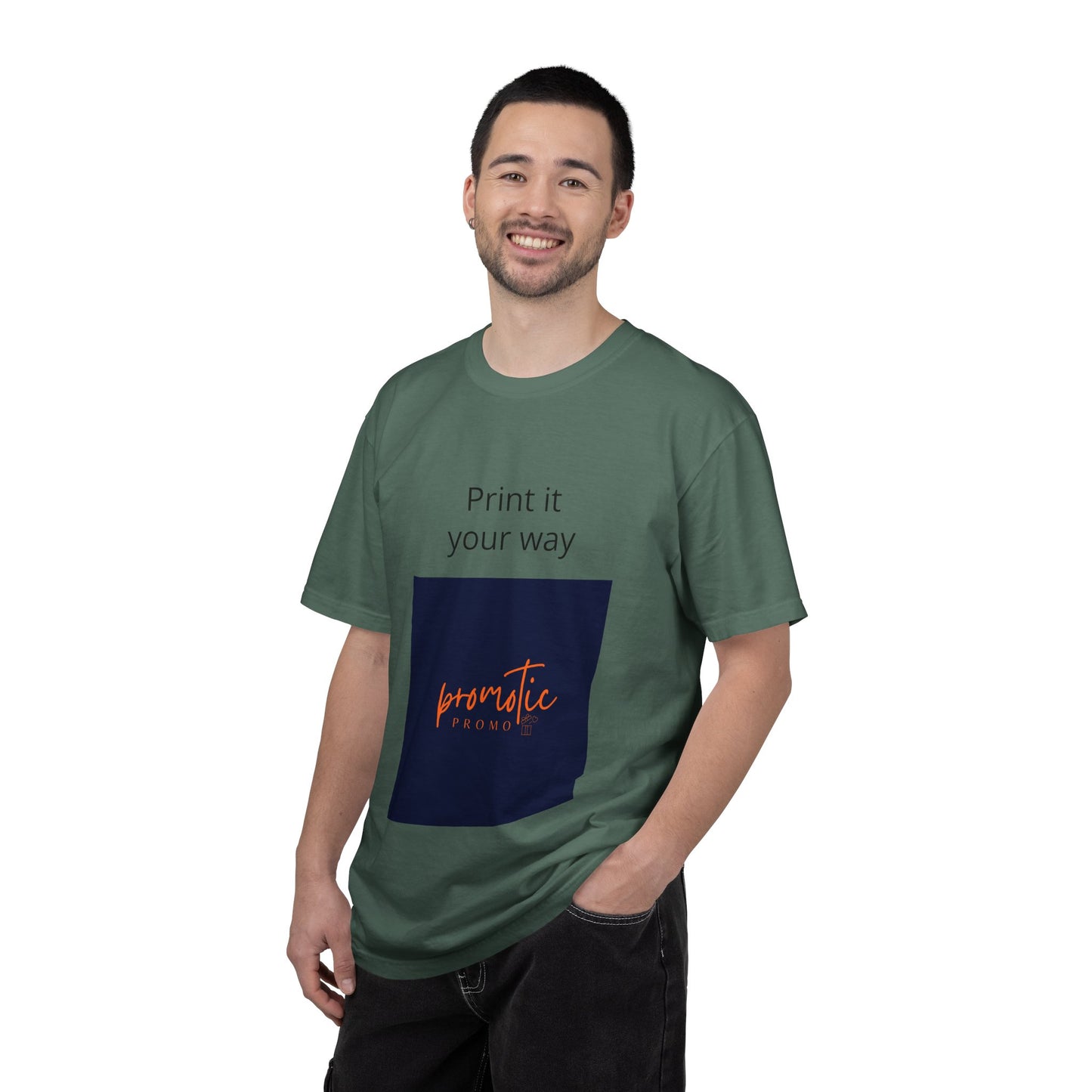 Promotic Promo Branded T-Shirt — Customizable Garment-Dyed Tee
