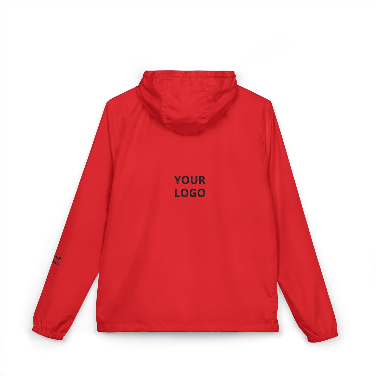 Windbreaker Jacket — Minimal "Your Logo" Lightweight Hooded Shell