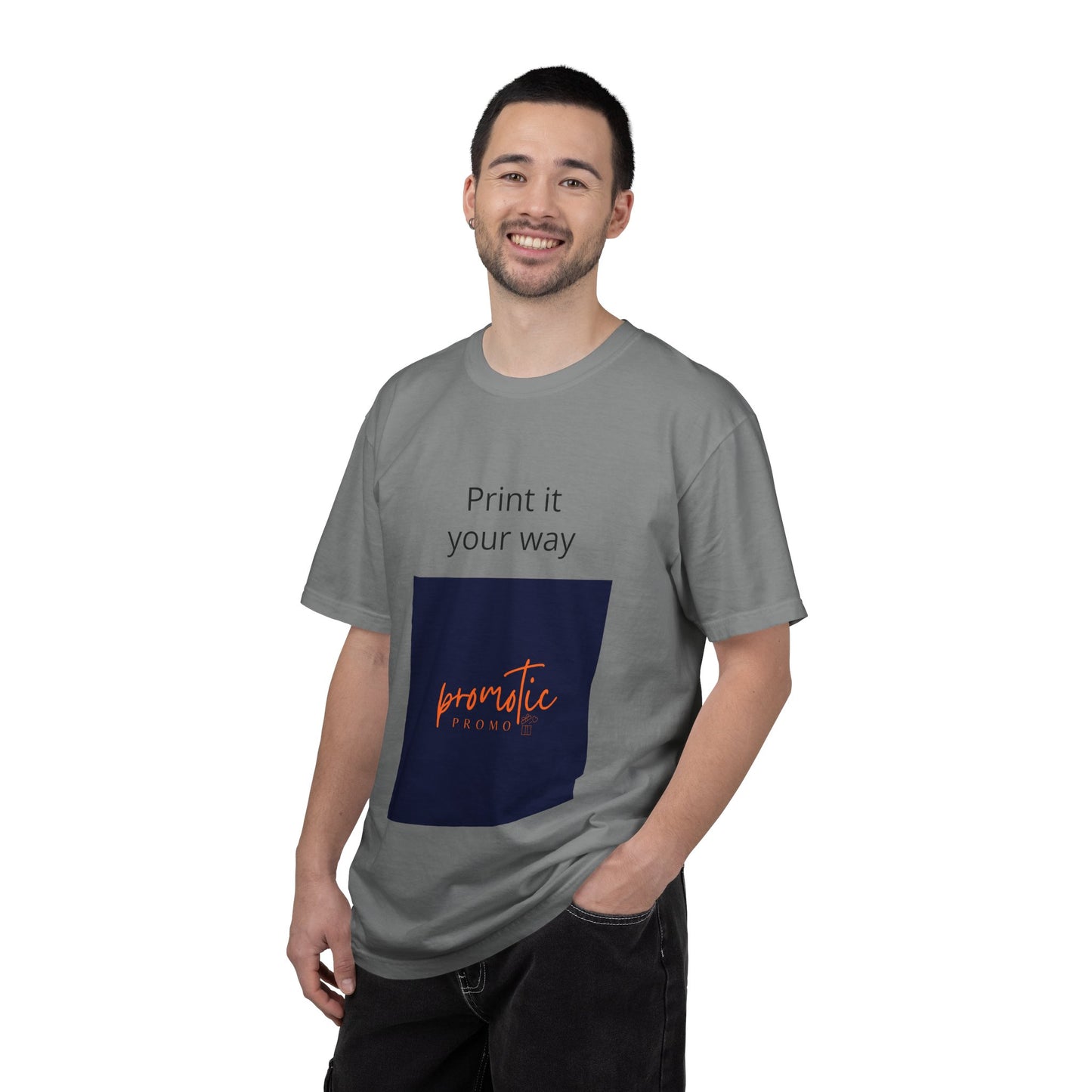Promotic Promo Branded T-Shirt — Customizable Garment-Dyed Tee