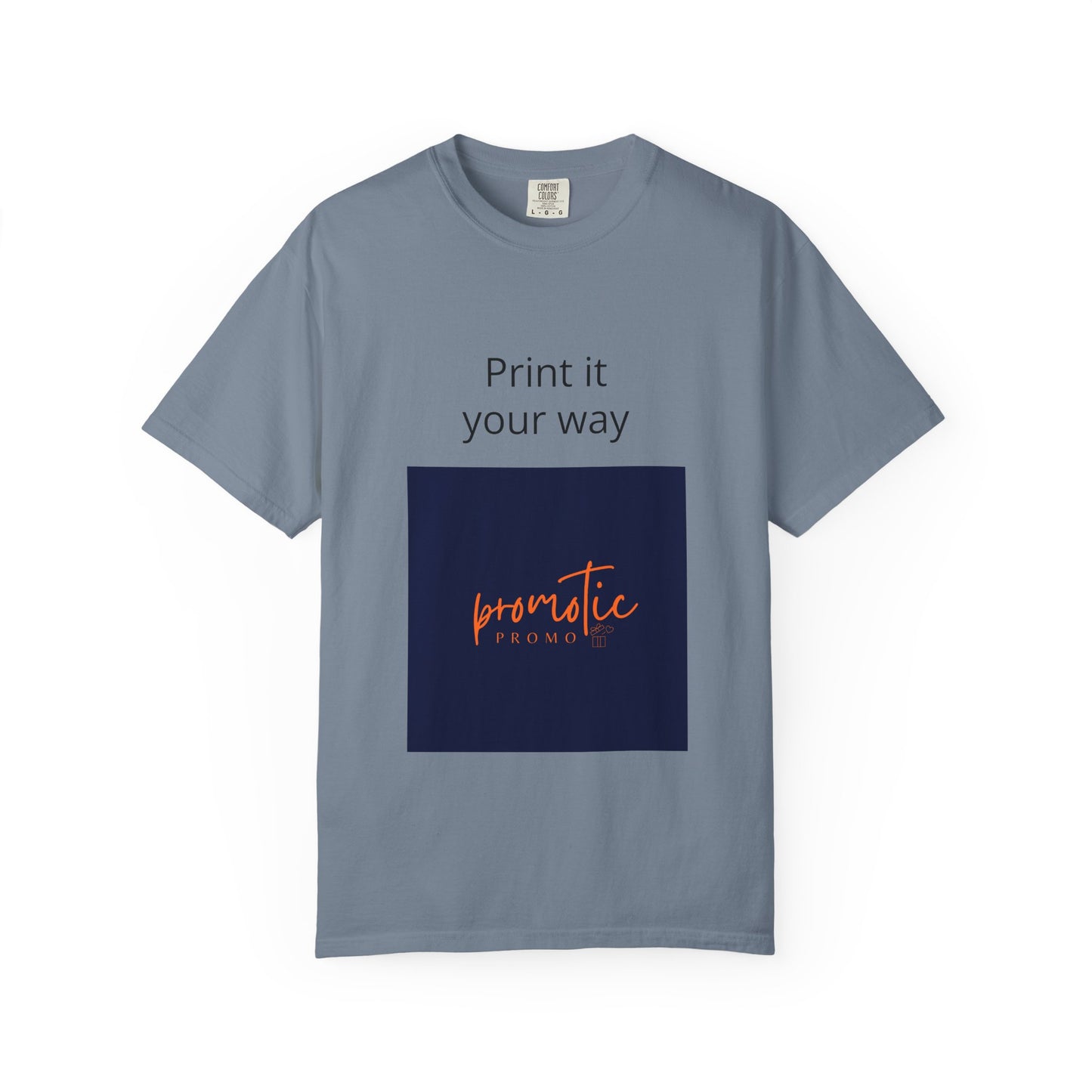 Promotic Promo Branded T-Shirt — Customizable Garment-Dyed Tee