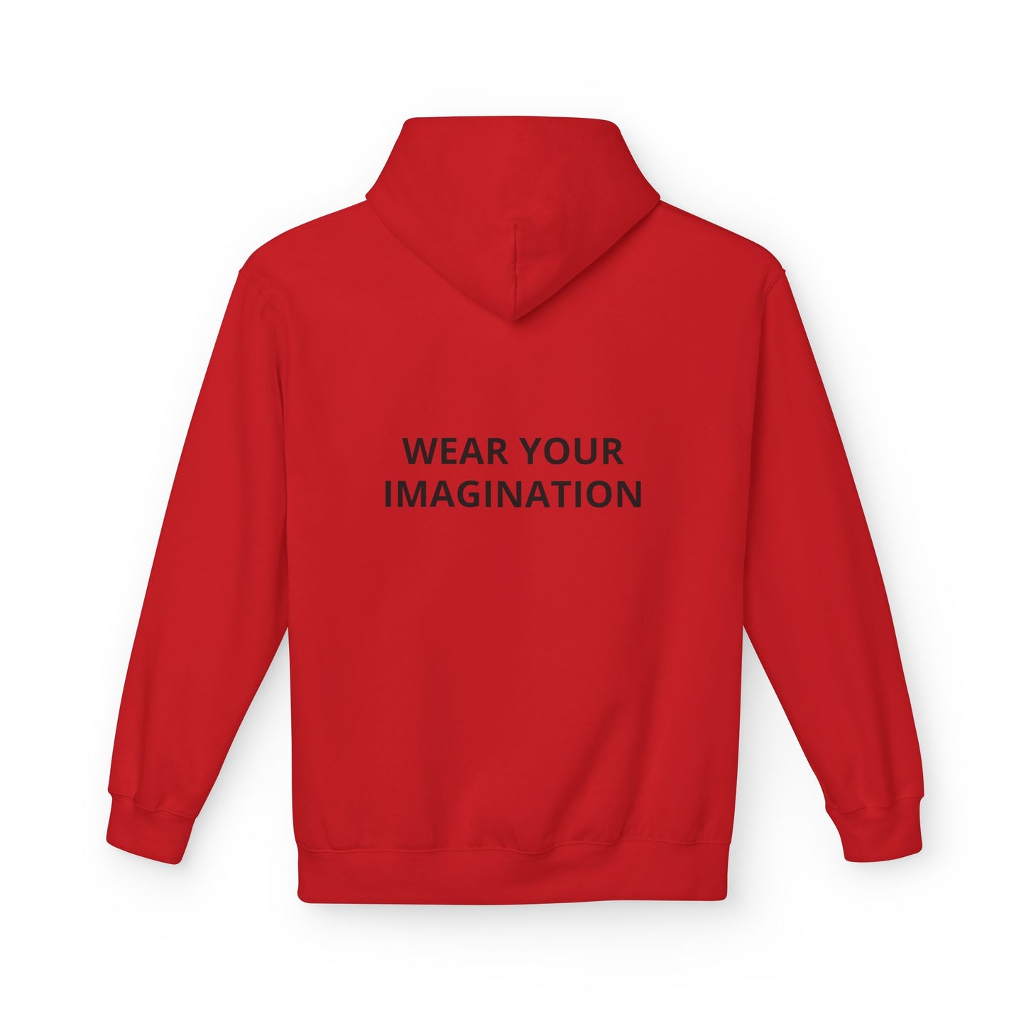 Hoodie — "Wear Your Imagination" Minimalist Inspirational Pullover