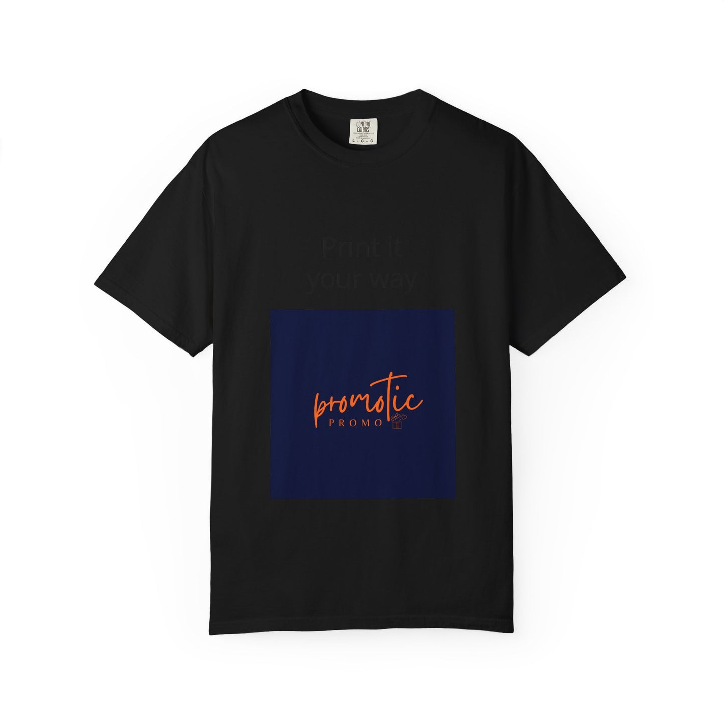 Promotic Promo Branded T-Shirt — Customizable Garment-Dyed Tee