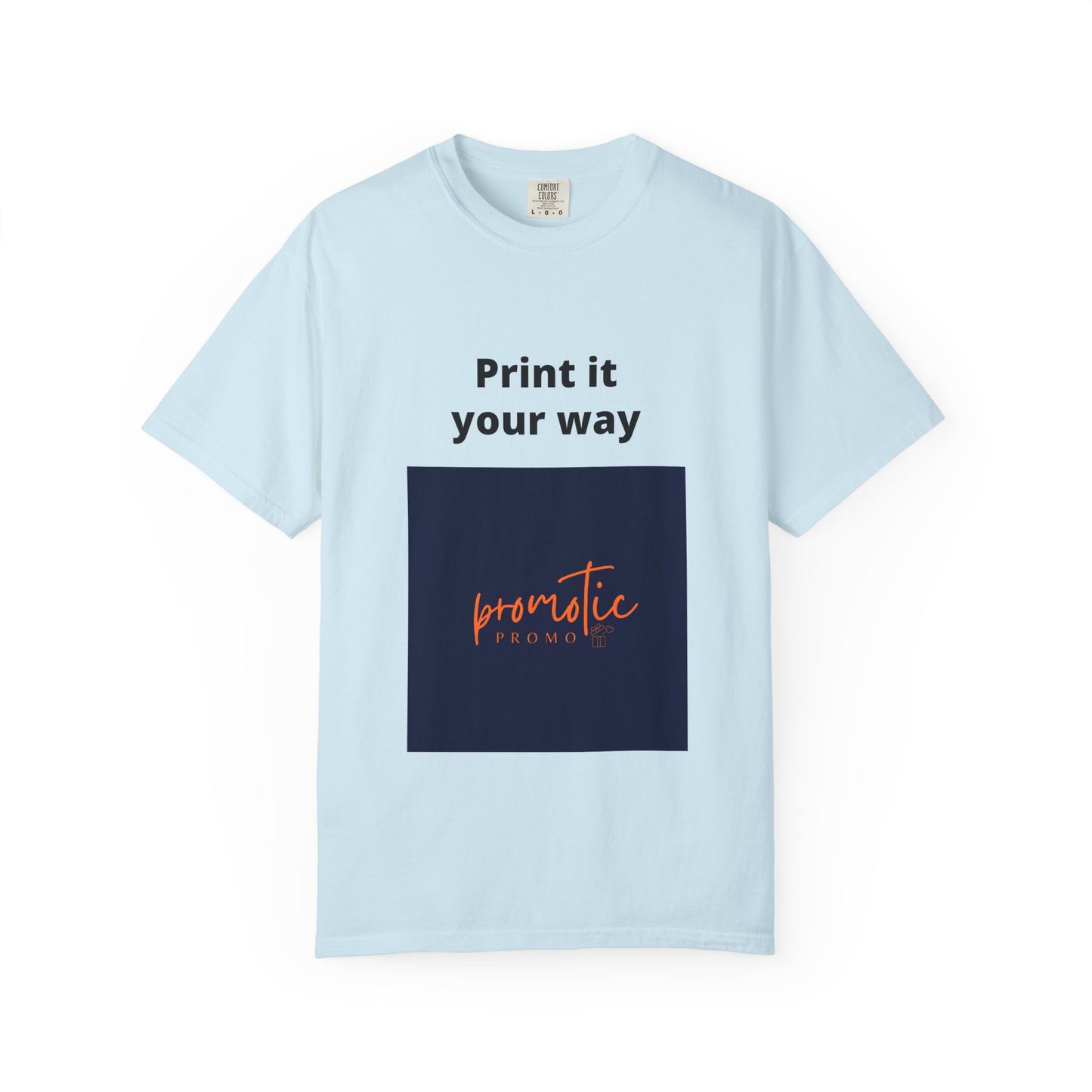 Promotic Promo Branded T-Shirt — Customizable Garment-Dyed Tee