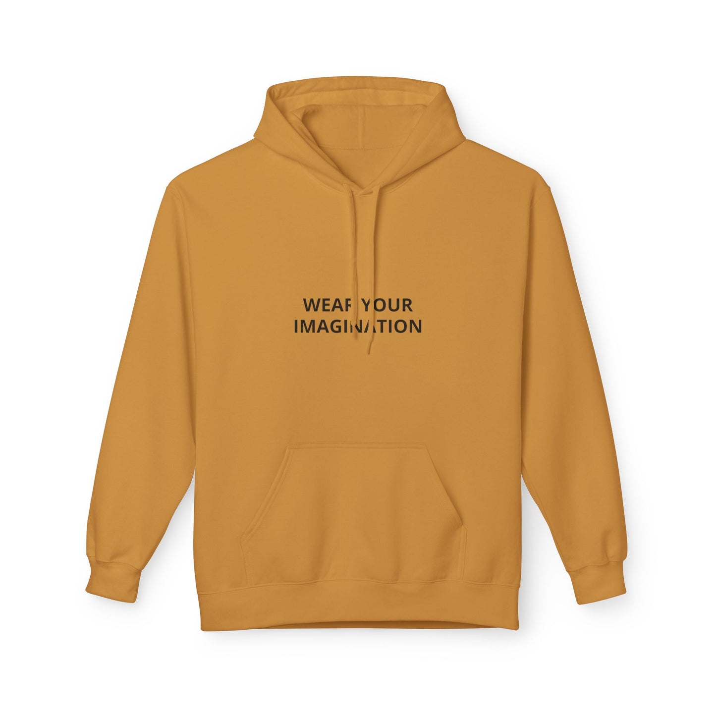 Hoodie — "Wear Your Imagination" Minimalist Inspirational Pullover