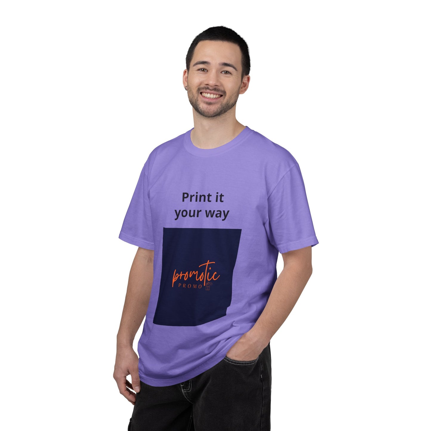 Promotic Promo Branded T-Shirt — Customizable Garment-Dyed Tee