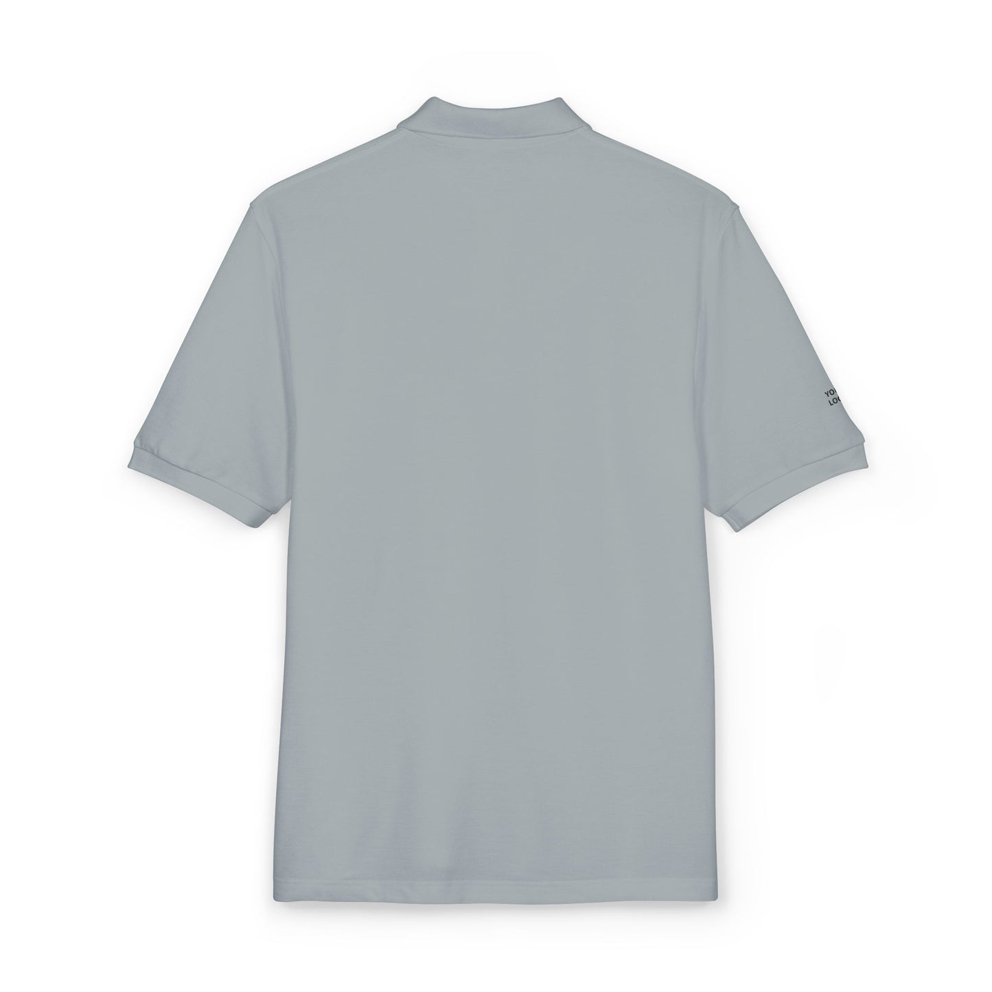 Embroidered Minimalist Polo — "YOUR LOGO" Chest Accent