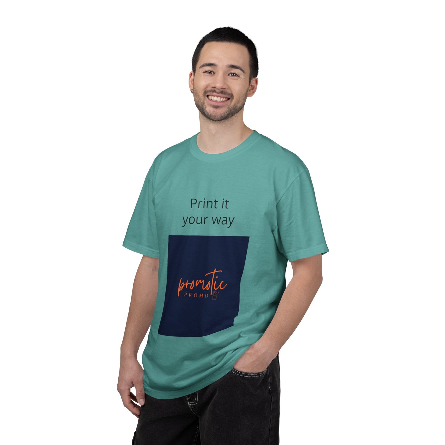Promotic Promo Branded T-Shirt — Customizable Garment-Dyed Tee